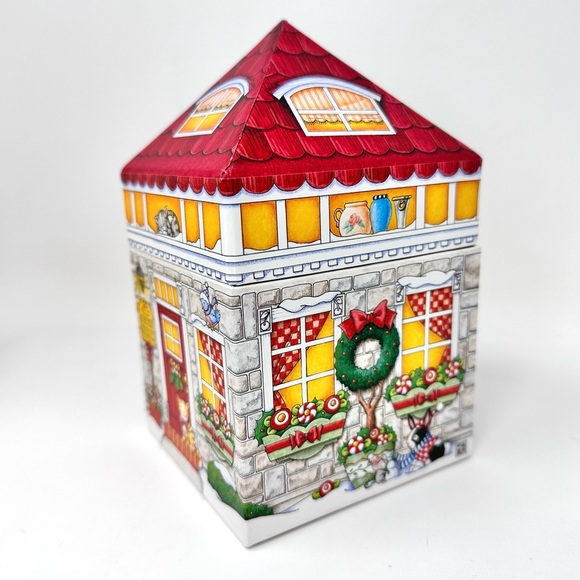 Vintage Mary Engelbreit Christmas Nesting Boxes Set of 3 Paperboard Whimsical - Picture 5 of 15